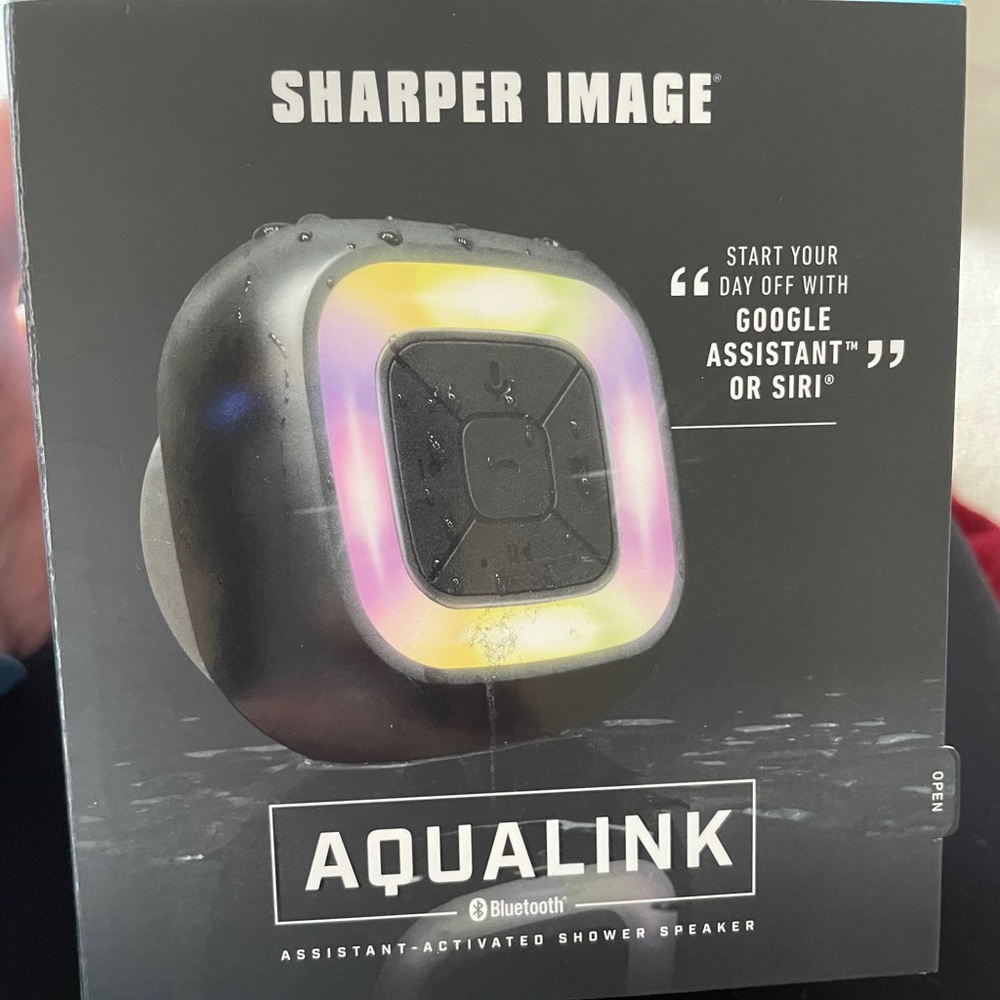 Sharper Image Aqualink shower speaker